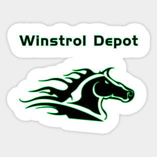 Winstrol Depot - Green Outline Sticker